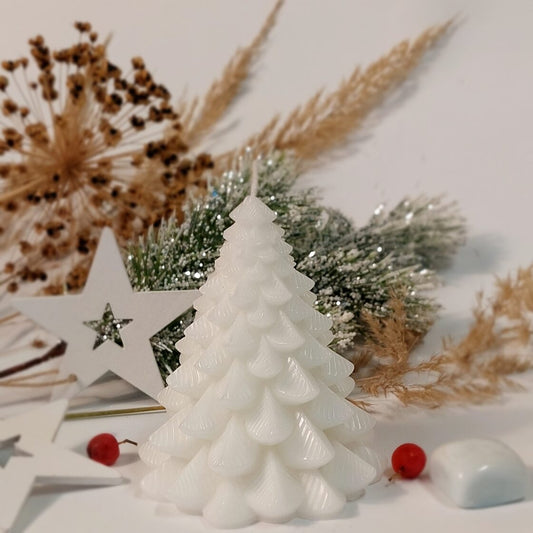 Palm wax design candle Christmas tree (115g).